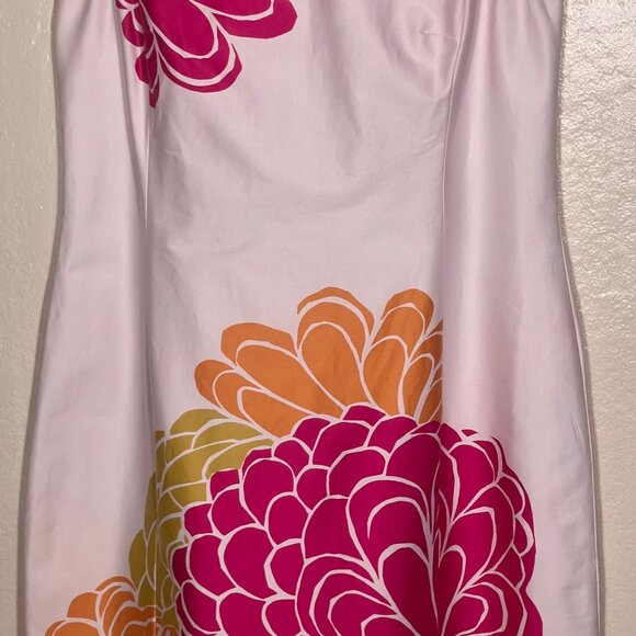 Jones New York Floral 6 Sleeveless Sheath Dress Pink/Orange/Green Y2K Retro - Picture 7 of 16